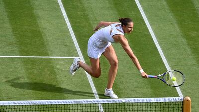 Karolina Pliskova during her semi-final win.