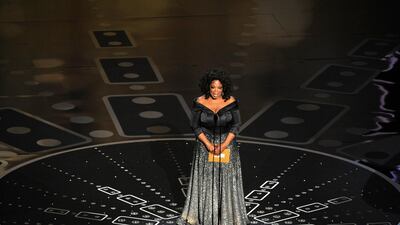 Oprah Winfrey wore a sparkly Zac Posen gown to present the 83rd Annual Academy Awards. Getty Images
