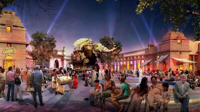 This how India Gate in Riverpark would look like when it opens October 2016. Courtesy Dubai Parks and Resorts