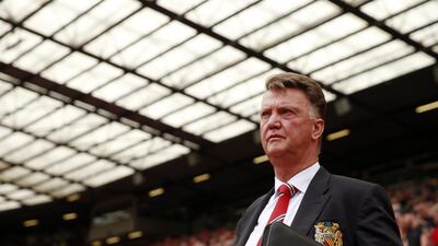 Manchester United manager Louis van Gaal looks on during the Premier League match against Newcastle United at Old Trafford in Manchester, England, on August 22, 2015. Jason Cairnduff / Reuters
