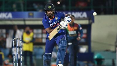 Sanju Samson played another attacking T20 knock in Dharamsala. AFP