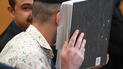 Defendant Taha Al J is accused of genocide and of murdering a young Yazidi girl he held as a slave. Photo: AFP