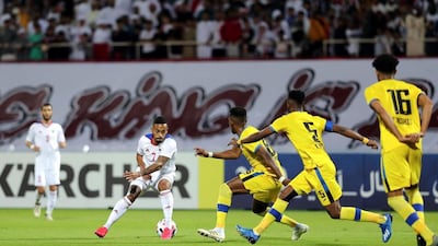 Sharjah, in white, are one of four teams from the UAE taking part in this year's AFC Champions League. Chris Whiteoak / The National