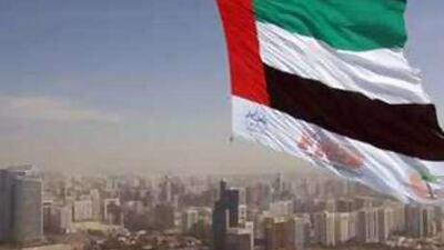 The world's largest aerial banner, of the UAE flag, will be flown across Abu Dhabi today.
