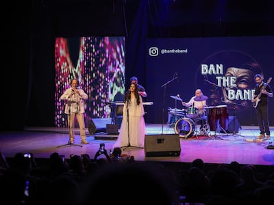 Ban the Band, led by Simon Marish, performed during the reopening ceremony of Al Hamra Theatre in Damascus on September 19. Sana