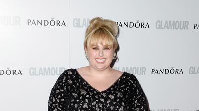 Rebel Wilson, wearing lace Marina Rinaldi, attends the Glamour Women of the Year Awards in London on June 4, 2013. Getty Images