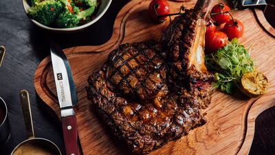 The menu includes dishes such as Prime Steak Tartare,Rib Meat Cigars and Wagyu Bresaola with Goat's Cheese.Courtesy The Meat Co