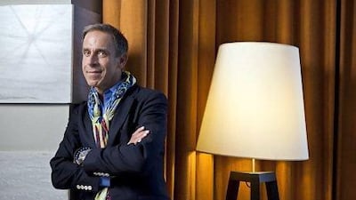 DUBAI, UNITED ARAB EMIRATES, March 12, 2013. Ben de Lisi, an American born fashion designer based in London. He is best known for his collections with high street store Debenhams along with his earlier couture work for the runway. (ANTONIE ROBERTSON / The National)