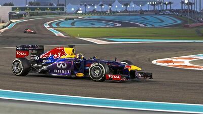 Sebastian Vettel of Red Bull drives to second place during the Formula One Etihad Airways Abu Dhabi Grand Prix Yas Marina Circuit in Abu Dhabi. OSN will soon provide ADM's four HD sports channels on its network. Christopher Pike / The National