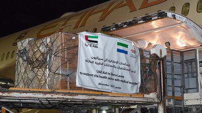 The UAE has sent medical aid to Sierra Leone. Wam
