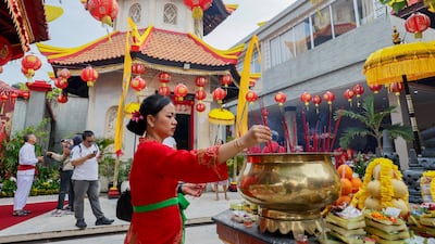 A celebration in Kuta, Bali, Indonesia. EPA
