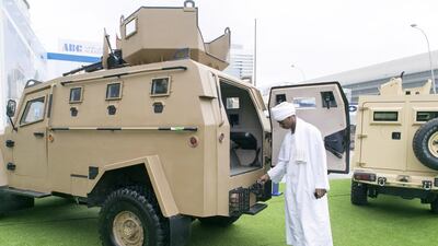 Above, the Sudanese pavilion at Idex 2017. Reem Mohammed / The National