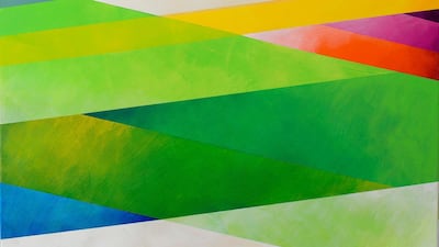 Kamal Boullata's 'Angelus II-2' (2017)