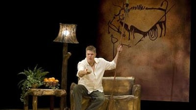 Mark Little stars in Defending the Caveman, a one-man show based on the temperamental differences between men and women.