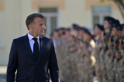 French President Emmanuel Macron will host a meeting of military leaders in Paris. EPA