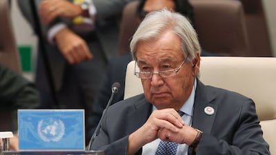 UN Secretary General Antonio Guterres was speaking before next week’s General Assembly gathering in New York. AFP