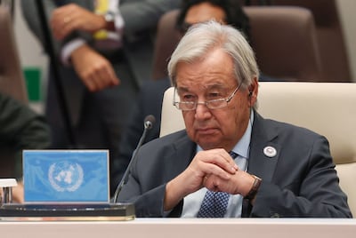 Antonio Guterres, UN Secretary General, has warned the planet's climate is entering uncharted territory. AFP