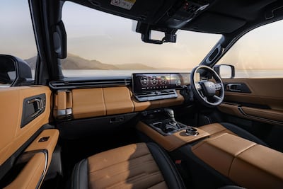 The new Mitsubishi Pajero comes with two 12.3-inch displays, while higher-specification models have larger 14.3-inch displays. Photo: Mitsubishi