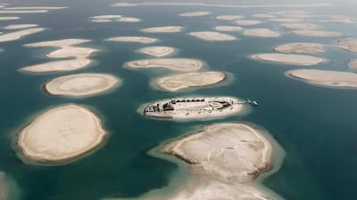 The island of Lebanon in the collection of man-made The World islands off the coast of Dubai. Reuters / Jumana El Heloueh
