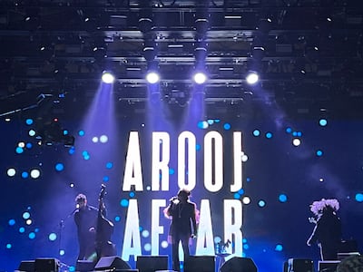 Arooj Aftab brilliant and enigmatic at Soundstorm. Saeed Saeed / The National