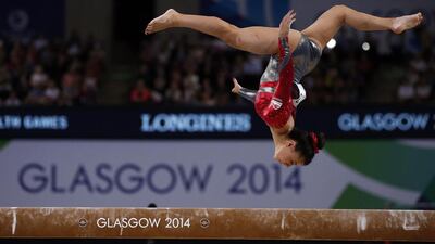 Claudia Fragapane became the first English woman in 84 years to win four gold medals at a single Commonwealth Games. Phil Noble / Reuters
