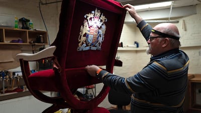 The beautifully restored chairs stand as a testament to the dedication and skill of the artisan upholsterers