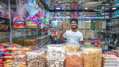 A sweet shop at the Al Dhafra Co-operative Society.