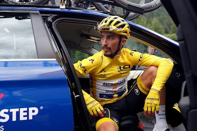 Egan Bernal's attack ended Julien Alaphilippe's Tour-defining run in the overall lead that had France dreaming of a first win since 1985. Thibault Camus / AP Photo