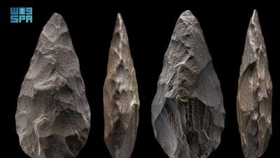 Artefacts found in Hail, Saudi Arabia. SPA