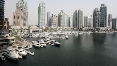 The view of Dubai Marina from Ms Golatkar's apartment