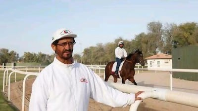 Ali Rashid Al Raihe at the Grandstand Stable.