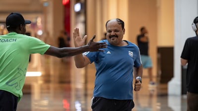 Dubai Mallathon participants logged more than 290 million steps. Antonie Robertson / The National