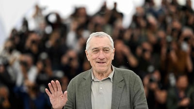 Robert De Niro attends a photo call at the Cannes Film Festival in France. AFP