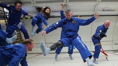 John McFall during a ZeroG flight. Photo: ESA / Novespace