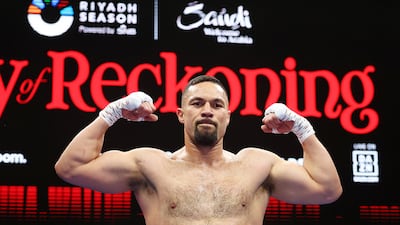 Joseph Parker poses during the media workout. Getty