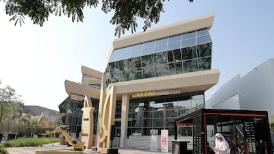 Elisa Ruggeri's company was also involved in the landscaping around Ukraine's pavilion. Pawan Singh / The National