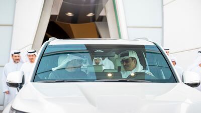 Sheikh Mohamed and Sheikh Tamim leave the airport