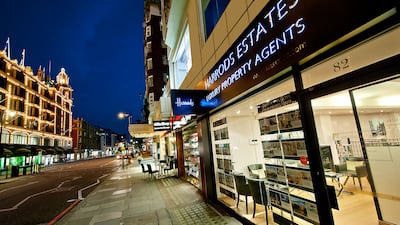 Harrods Estates' Brompton Road office has now closed. Harrods Estates