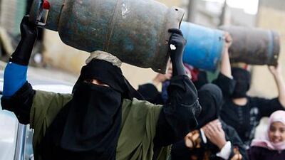 Cooking-gas shortages occur regularly in Egypt and have become more frequent since the revolution last year. Asmaa Waguih / Reuters