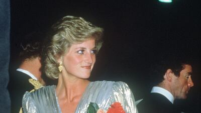 Princess Diana arrives at a dinner during a visit to Australia in 1985. AFP