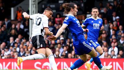 Carlos Vinicius scores the Fulham's second goal. Getty