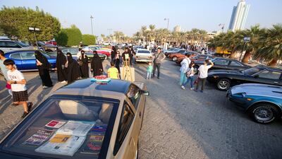 Classic car enthusiasts are treated to vintage cars ranging from a 1931 Ford to 1974 MG.