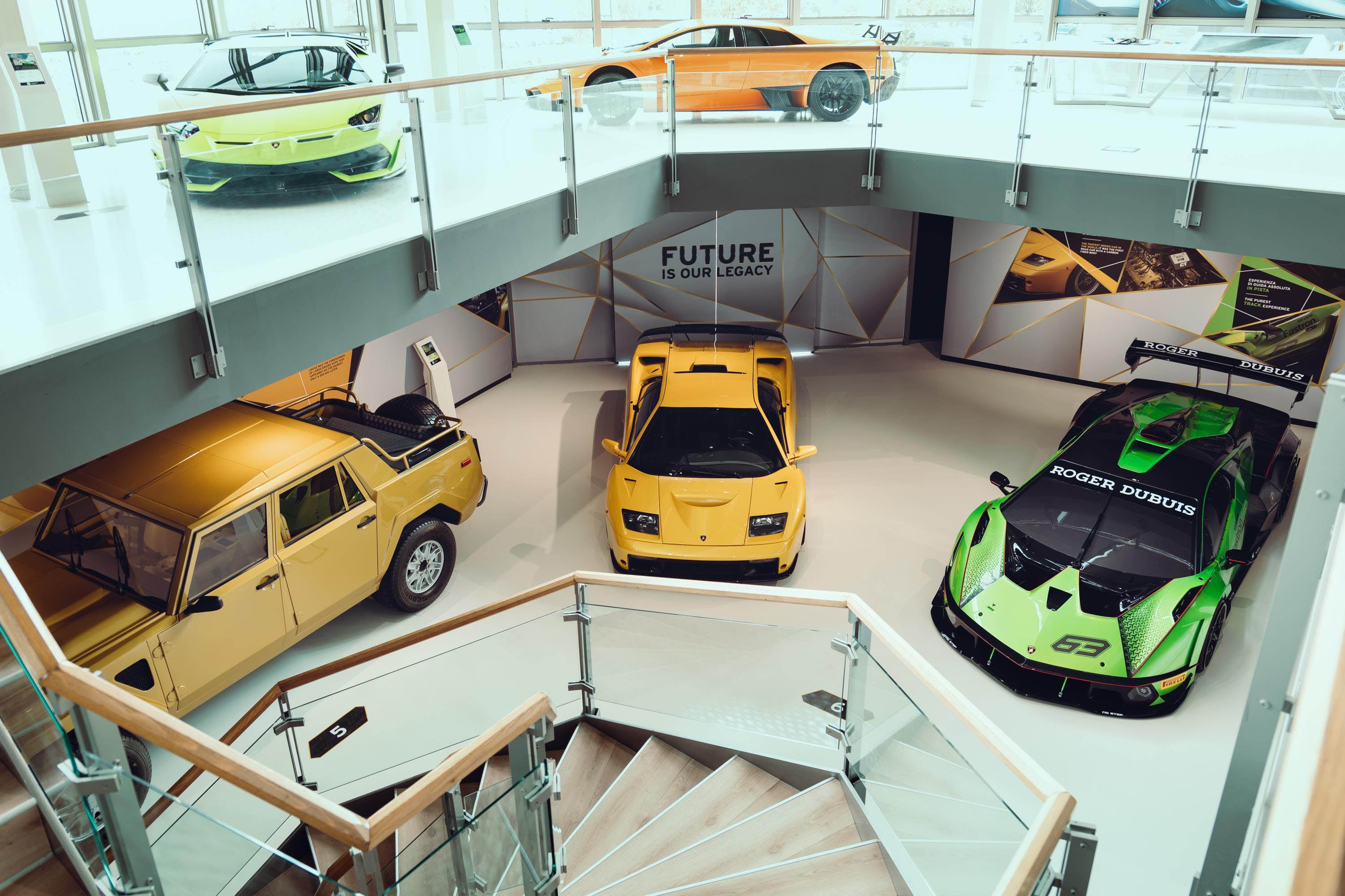 From the Countach and Murcielago, to the Aventador and Huracan, the Museo Automobili Lamborghini brings together generations of supercars that have defined the Italian marque. Photo: Lamborghini