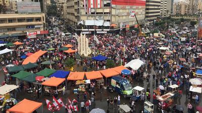 Demonstrators gather during ongoing anti-government protests in Tripoli. Reuters