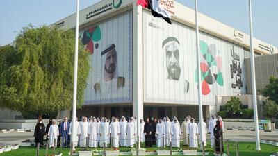 DEWA celebrates UAE flag day. Photo: Dubai Media Office