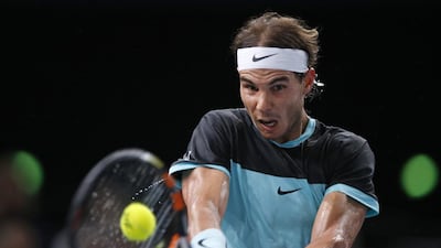 Tournament titles are not there yet but Rafael Nadal of Spain says he is once again enjoying playing tennis. Francois Mori / AP Photo