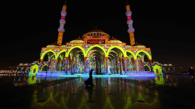 The theme of this year's Sharjah Light Festival was Echoes of the Future. AFP