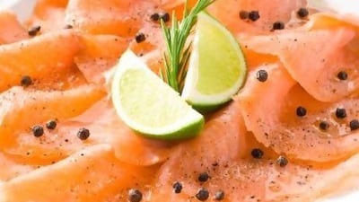 Smoked salmon is an excellent source of lean protein.