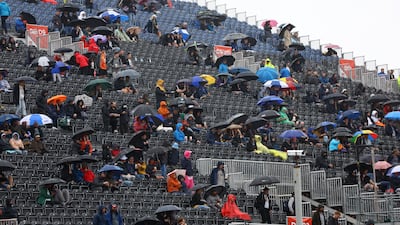 Fans sit in the stands at Old Trafford. Reuters