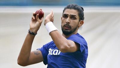 India cricketer Ishant Sharma bowls in the nets during a training camp at National Cricket Academy in Bangalore, India, Thursday, June 30, 2016. Aijaz Rahi / AP Photo